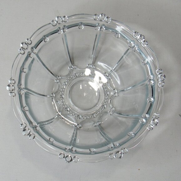 Vintage Holiday Time 7 Inch Glass Covered Candy Dish/Bowl with Lid NEW IN BOX - Picture 2 of 9